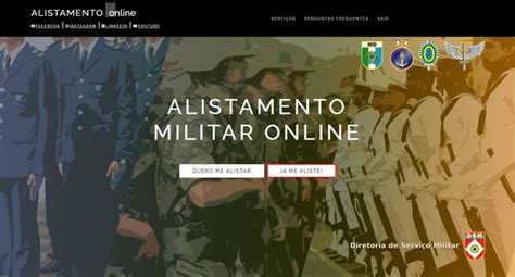 ALISTAMENTO MILITAR ONLINE .